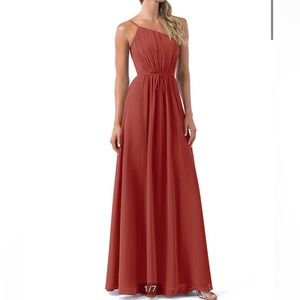 Azazie Hoya floor length dress size 4